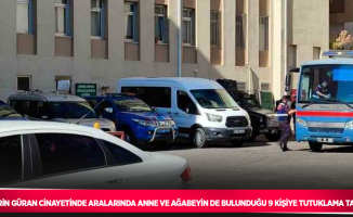 Narin Güran cinayetinde aralarında anne ve ağabeyin de bulunduğu 9 kişiye tutuklama talebi