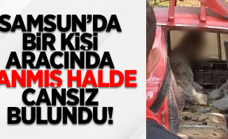 Samsun'da bir kişi, aracının içinde yanmış halde cansız bulundu