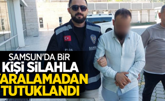 Samsun'da bir kişi silahla yaralamadan tutuklandı