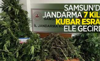 Samsun'da jandarma 7 kilo kubar esrar ele geçirdi