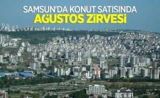 Samsun'da konut satışında Ağustos zirvesi