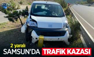 Samsun'da trafik kazası: 2 yaralı