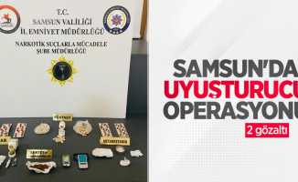 Samsun'da uyuşturucu operasyonu: 2 gözaltı