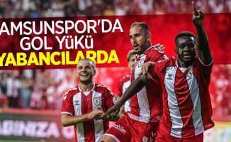 Samsunspor'da GOL YÜKÜ YABANCILARDA