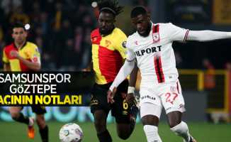 Samsunspor-Göztepe maçının notları