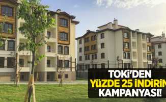 TOKİ'den yüzde 25 indirim kampanyası