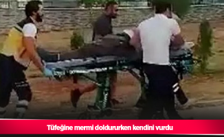 Tüfeğine mermi doldururken kendini vurdu