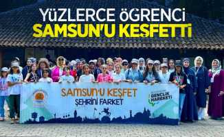 Yüzlerce öğrenci Samsun’u keşfetti