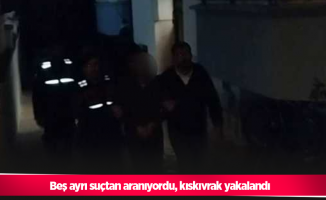 Beş ayrı suçtan aranıyordu, kıskıvrak yakalandı