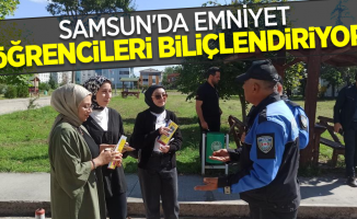 Samsun'da emniyet öğrencileri bilinçlendiriyor