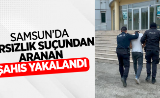 Samsun'da hırsızlık suçundan aranan şahıs yakalandı