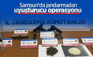 Samsun'da jandarmadan uyuşturucu operasyonu