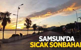 Samsun'da sıcak sonbahar