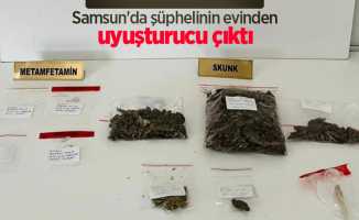 Samsun'da şüphelinin evinden uyuşturucu çıktı