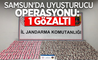 Samsun'da uyuşturucu operasyonu: 1 gözaltı