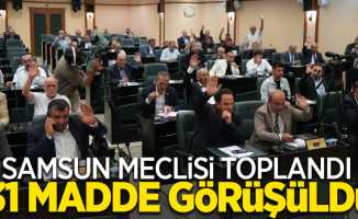 Samsun meclisi toplandı, 31 madde görüşüldü