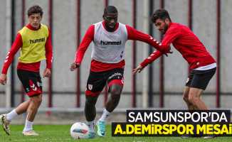 Samsunspor'da A.Demirspor mesaisi