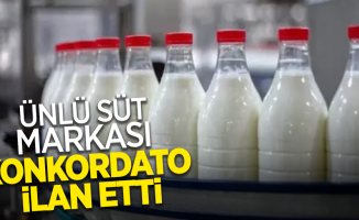 Ünlü süt markası konkordato ilan etti