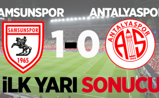 Antalyaspor: 0 - Samsunspor:1 (İlk yarı)