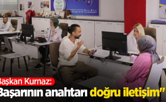 Başkan Kurnaz: "Başarının anahtarı doğru iletişim"