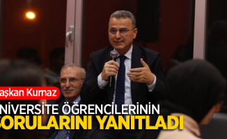 Başkan Kurnaz üniversite öğrencilerinin sorularını yanıtladı