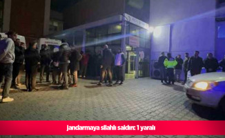 jandarmaya silahlı saldırı: 1 yaralı