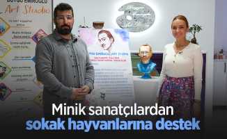 Minik sanatçılardan sokak hayvanlarına destek