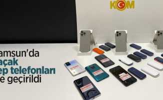 Samsun'da kaçak cep telefonları ele geçirildi