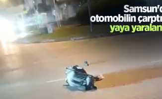 Samsun'da otomobilin çarptığı yaya yaralandı