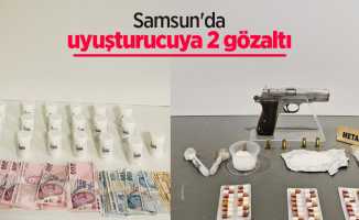 Samsun'da uyuşturucuya 2 gözaltı