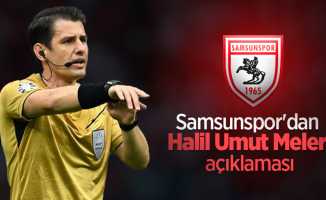 Samsunspor'dan Halil Umut Meler açıklaması