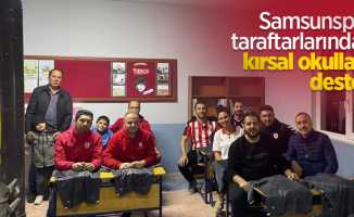 Samsunspor taraftarlarından kırsal okullara destek