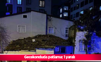 Gecekonduda patlama: 1 yaralı