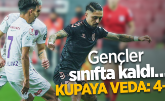 Gençler sınıfta kaldı …  KUPAYA VEDA: 4-2