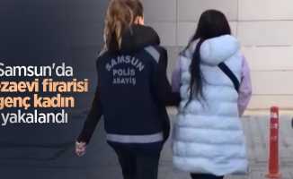 Samsun'da cezaevi firarisi genç kadın yakalandı