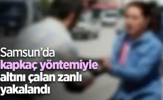 Samsun’da kapkaç yöntemiyle altını çalan zanlı yakalandı