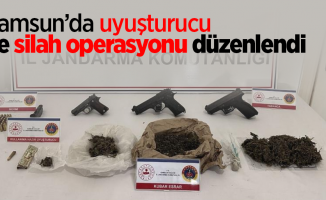 Samsun’da uyuşturucu ve silah operasyonu düzenlendi