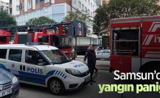 Samsun’da yangın paniği