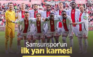 Samsunspor'un ilk yarı karnesi