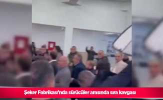 Şeker Fabrikası’nda sürücüler arasında sıra kavgası