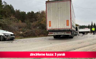 zincirleme kaza: 3 yaralı