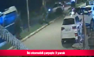 İki otomobil çarpıştı: 3 yaralı