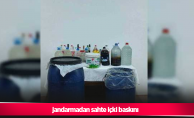 jandarmadan sahte içki baskını