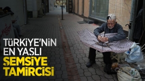 Türkiye'nin en yaşlı şemsiye tamircisi