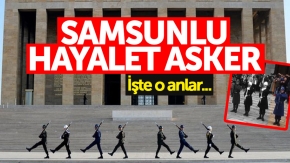 Anıtkabir'de Samsunlu askerin nöbet değişimi