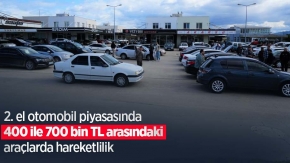 2. el otomobil piyasasında 400 ile 700 bin TL arasındaki araçlarda hareketlilik