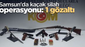 Samsun'da kaçak silah operasyonu:1 gözaltı